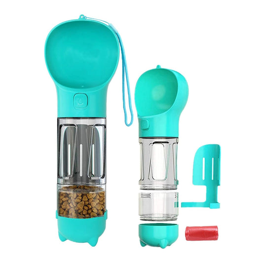 Bebedero de viaje para mascotas multifuncional 4 en 1